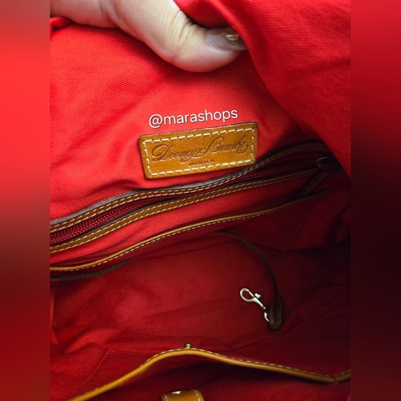 Dooney Bourke Smith Bag Canvas DB Logo Florentine Tote - Picture 7 of 8